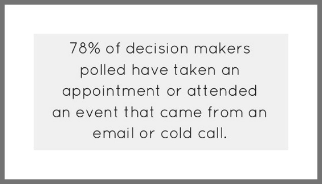 cold email call decision makers